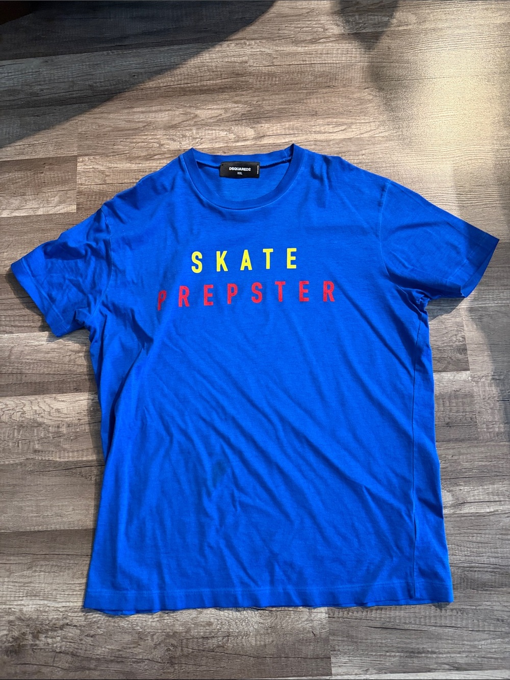 DsqBrand Men's Blue 'Skate Prepster' Graphic T-Shirt